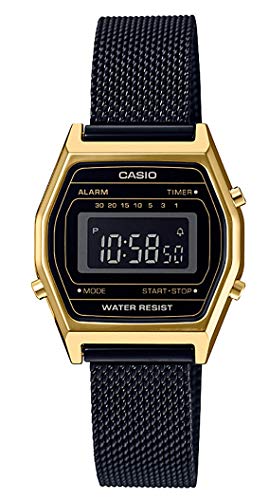 Casio Reloj Digital para Mujer de Cuarzo con Correa en Acero Inoxidable LA690WEMB-1BEF