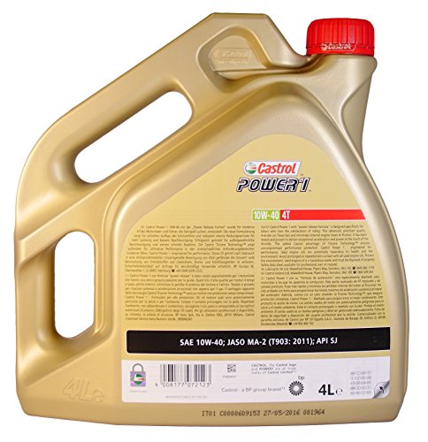 CASTROL - 4T00014/162 : Aceite lubricante motor Power1 4T 10w40 4L