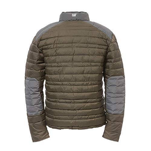 Caterpillar Chaqueta modelo Defender para hombre (Grande (L)/Verde)