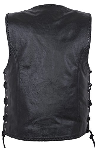 Chaleco de piel mujer, Bike – Chaleco, motocicletas, piel, Club – Chaleco, Chopper, Rocker Chaleco, Sotana, Vest, Leather Vest, Leather Waistcoat negro medium