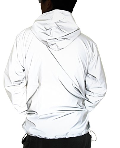 Chaqueta Reflectante Ropa de Ciclismo para Hombres Deportes al Aire Libre para Hombres y Mujeres Chaqueta Reflectante con Capucha