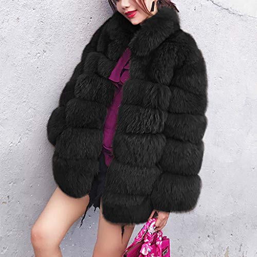 Chaquetas Mujer Invierno BBestseller Abrigo de Piel Bolsillo Manga Larga Pullover Cardigan Suelto Sudadera Deporte Outwear Tops