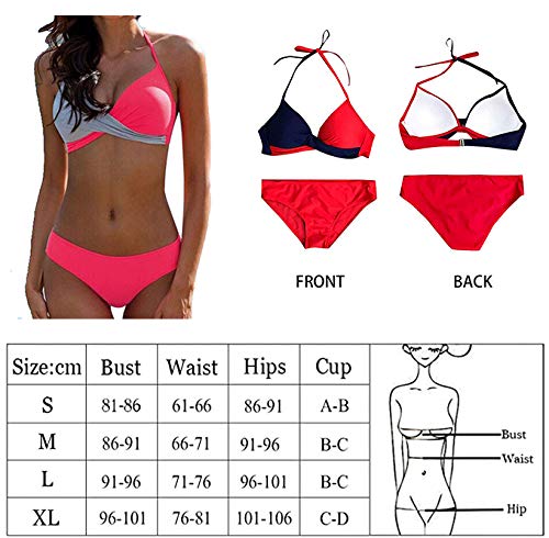 CheChury Bikinis Conjunto 2020 Sexy Push-Up Halter Traje de Baño Sexy Elegante Sólido Mujer Ropa de Playa Brasileños Bañador Talla Grande