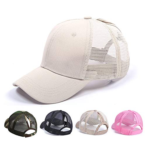 CheChury Gorra de Béisbol Casual Hats Hip-Hop Sombrero para Mujer Tenis Deporte Golf Verano Tejido de Transpirable Ajustable al Aire Libre