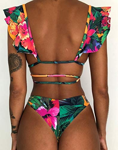 CheChury Mujer Sexy Conjunto De Bikini 2021 Verano Sexy Push Up Ropa De Playa Bikini de Triángulo Bikini Mujer Acolchado Traje de baño Mujer Conjunto De Bikini