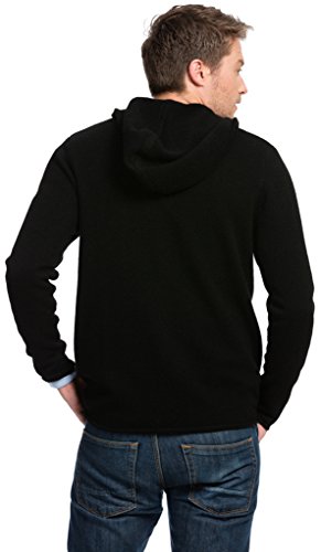 Citizen Cashmere Sudadera con Capucha (Hombre) - Lana de Yak Tibetana (Negro, S) (42 152Y-02-01)