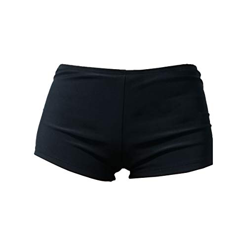 cjixnji Shorts de baño de Mujer,Traje de baño Atractivo de Las señoras Bikini de Talle Alto Trajes de baño Pantalones Cortos Cortos Traje de baño Ropa de Playa Negro (M)