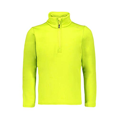 CMP Sudadera de Forro Polar Stretch Performance, para niño, Amarillo Fluorescente, 140, Amarillo Fluorescente