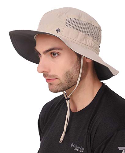 Columbia Bora Bora Booney, Sombrero unisex, Fibra sintética, Color: Beige (Fossil), Talla Universal (Ajustable), Art. 1447091