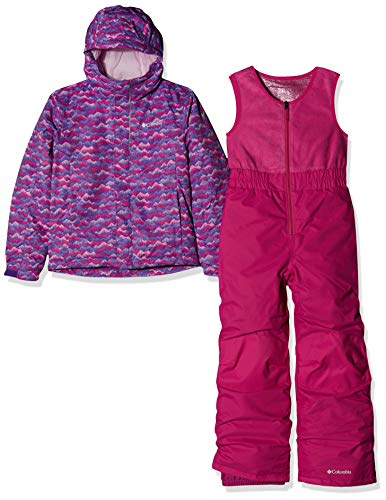 Columbia Buga Conjunto para la Nieve, Niños, Mezclar rosa / púrpura (Pink Clover Trees), Talla: 3T