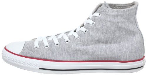 Converse AS HI SWEAT GRY/RD/BLK AU452 - Zapatillas de lona unisex, Gris (Grigio (Grau (gry/red/blk))), EU 36 (US 4)