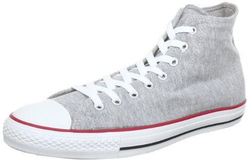 Converse AS HI SWEAT GRY/RD/BLK AU452 - Zapatillas de lona unisex, Gris (Grigio (Grau (gry/red/blk))), EU 36 (US 4)