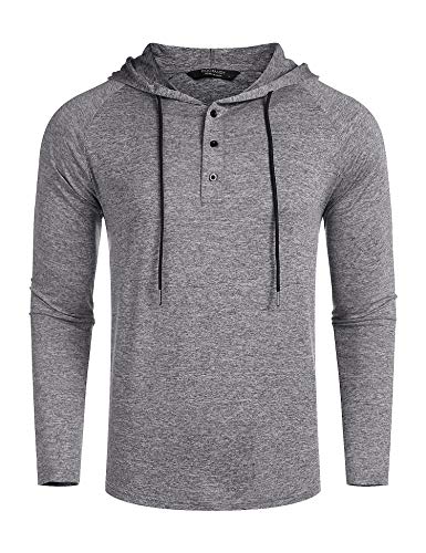 COOFANDY Ligera con Capucha para el Entrenamiento de los Hombres Delgado Luz Sudadera con Capucha Mejor para Primavera y Verano Fitness Deportivo