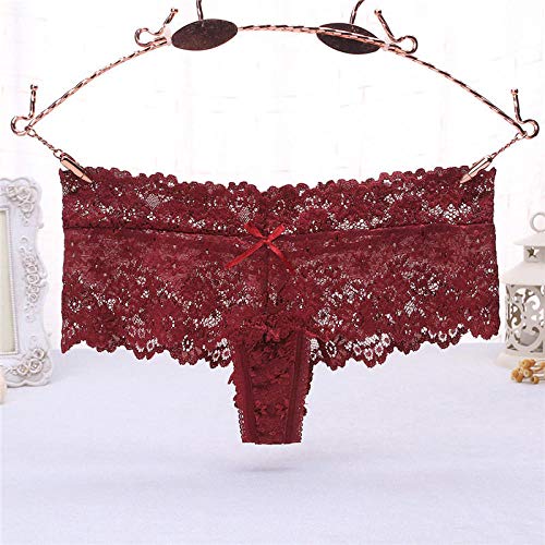 Corsés para mujer Ropa de dormir para mujer Bragas de encaje sexy Mujeres Lencería sexy Tentación Calzoncillos transpirables Íntimos femeninos Ropa interior sexy Bragas transparentes sin costuras-Win