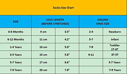 Cottock 12 Pares de Calcetines Antideslizantes para Niñas Pequeñas Algodón Lindo con Puños, Calcetines Antideslizantes para Piñas Pequeñas Diseños al Azar (12 pares, 5-7 años)