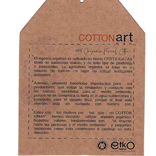 COTTON ARTean Juego de sabanas ALGODÓN ORGANICO Beige Cama de 150 x 190/200. 100% ALGODÓN ORGÁNICO.