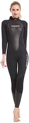 Cressi Altum Wetsuit Lady 3 mm Traje de Neopreno de Una Pieza o Shortry, Mujer, Negro/Rosa, S/2