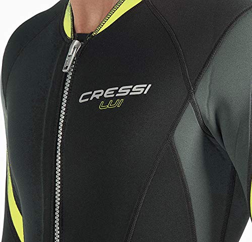 Cressi Lui Traje, Hombres, Negro/Gris/Amarillo, XL/5