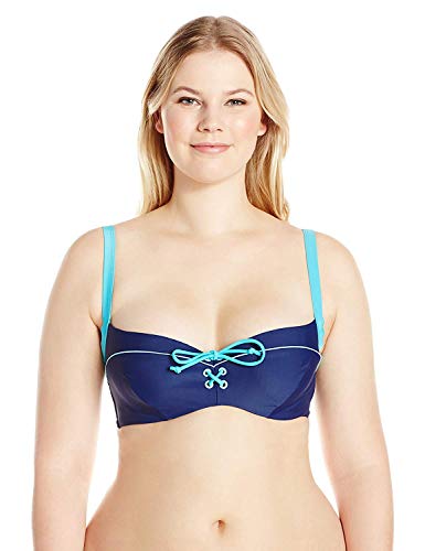 Curvy Kate CS4061-Tops de bikini Mujer Azul Indigo Mix 65G