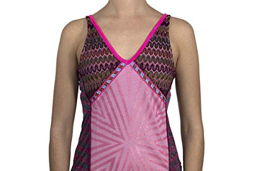 Custo Flynn Back Star Camiseta, Multicolor, XL para Mujer