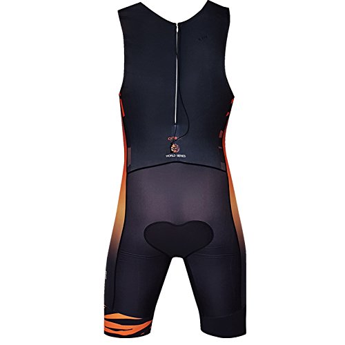 Cycle360 Traje (tritraje) de una Pieza competición - Tirantes FETRI - Triatlón Modelo Eye of The Tiger - Talla L