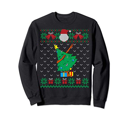 Dabbing árbol de Navidad, Feo Suéter De Navidad Dab Regalo Sudadera