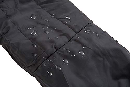 DAFENP Pantalones Esqui Nieve Hombre Impermeables Pantalones de Trabajo Termicos Snowboard Trekking Montaña Senderismo Invierno Polar Forrado Aire Libre HXBD05-Black-L