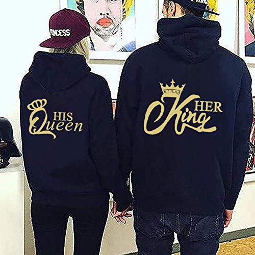 Daisy for U King Queen Couple Set Sudadera con Capucha