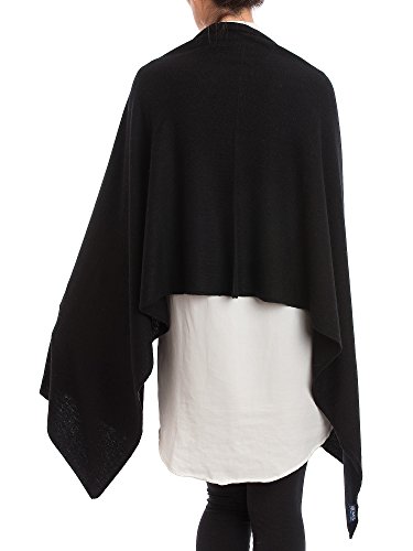 DALLE PIANE CASHMERE - Estola mezcla de cachemira - Mujer, Color: Negro, Talla única