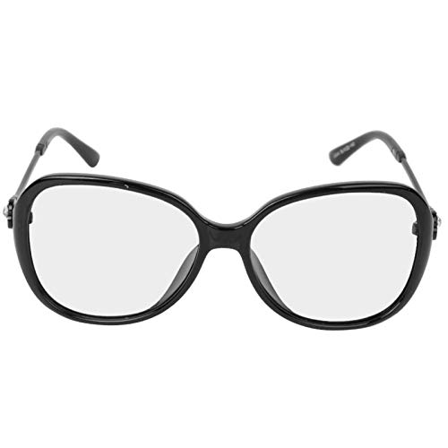 DAUERHAFT Gafas de protección Resistentes y duraderas Gafas de Sol para Mujer, para Proteger los Ojos, para Acampar al Aire Libre(Bright Black Frame Discoloration)