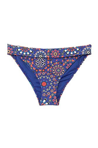 Desigual Biki_Bahamas B Parte Inferior de Bikini, Azul, XL para Mujer