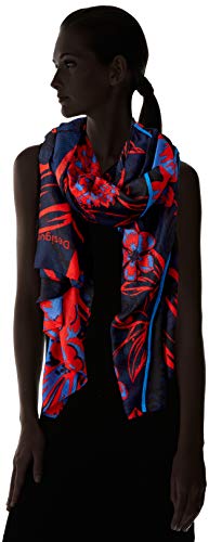 Desigual Foul_be Blossom Bufanda, Negro (Blue Moon 2051), Talla única (Talla del fabricante: U) para Mujer