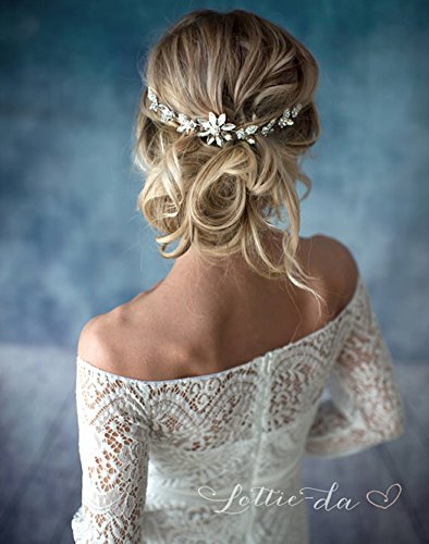 Diadema Jovono, tocado para decorar el cabello de la novia en bodas, ideal para mujeres y niñas