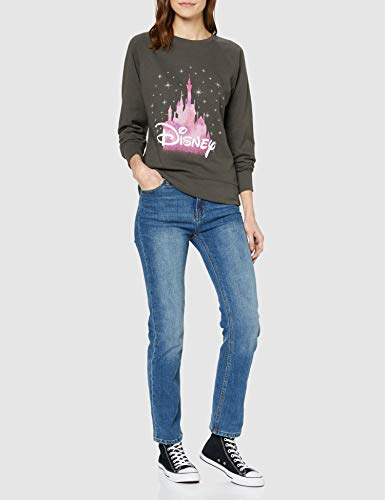 Disney Disney Castle, Sudadera Mujer, Grey (Light Graphite), 34 (Talla fabricante: X-Small)