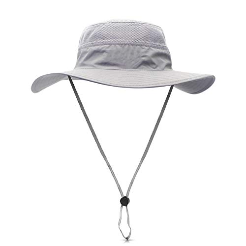 DORRISO Sombrero para el Sol Unisexo UPF 50+ Anti-UV Vacaciones Viaje Playa Gorro de Pesca, Talla única Sombrero