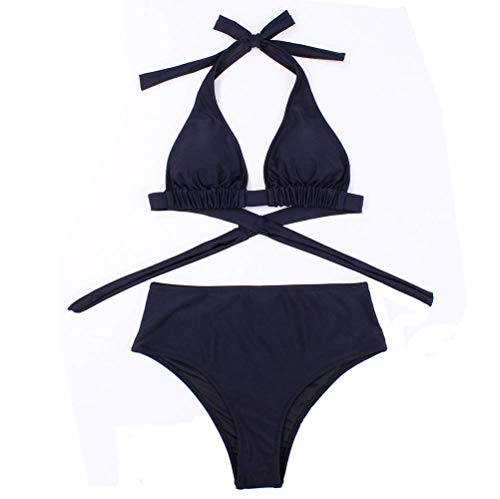 DURINM Traje De Baño Mujer Sexy Bañador de Baño Conjunto de Bikini Push up Sujetador Acolchado Bikini para Mujeres Estampado Acolchado Baño Ropa de Playa