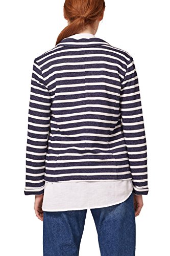 edc by Esprit 038cc1g022 Chaqueta Punto, Azul (Navy 400), Medium para Mujer