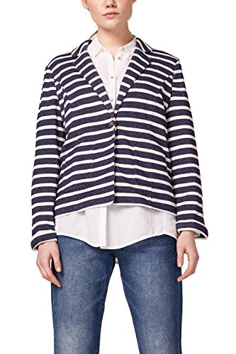 edc by Esprit 038cc1g022 Chaqueta Punto, Azul (Navy 400), Medium para Mujer