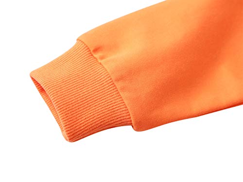 Edjude Invierno Sudaderas para Niña de Manga Larga Otoño Cuello Redondo Arco Iris Jersey Deportiva Suéter Naranja 2-3 Años