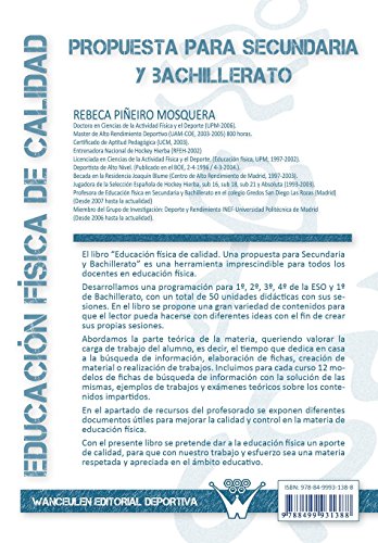 Educación Física De Calidad. Propuesta Para Secundaria Y Bachillerato - 9788499931388