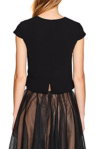 ESPRIT Collection 107eo1f021 Blusa, Negro (Black 001), 44 para Mujer