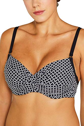 Esprit Daytonah Beach UW.Twist BC Parte de Arriba de Bikini, Negro (Black 001), 105F (Talla del Fabricante: 44 F) para Mujer