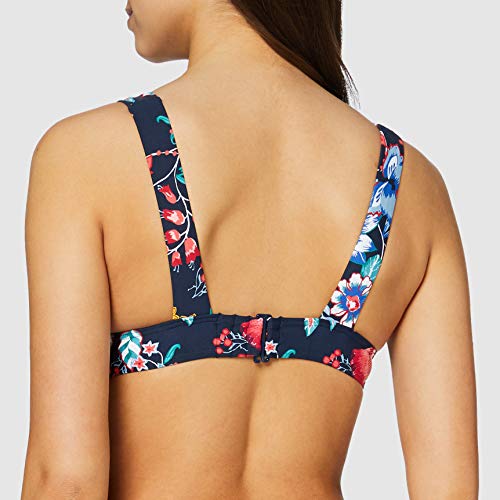 Esprit Jasmine Beach Pad.Bra.Top Parte de Arriba de Bikini, Azul (Ink 415), 95D (Talla del Fabricante: 40 D) para Mujer