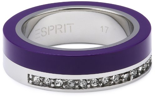 ESPRIT Jewels - Anillo de Acero Inoxidable, Talla 17 (18,16 mm)