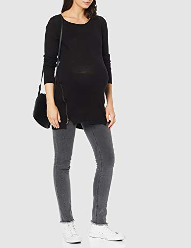 Esprit Maternity Sweater LS Jersey Premama, Negro (Black 001), 36 (Talla del Fabricante: X-Small) para Mujer