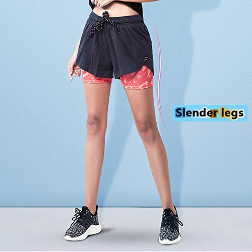 FACAI Pantalones Cortos De Baile Leggings Básicos De Entrenamiento con Control De Bolsillo Lateral De Cintura Alta para Mujer,H-M