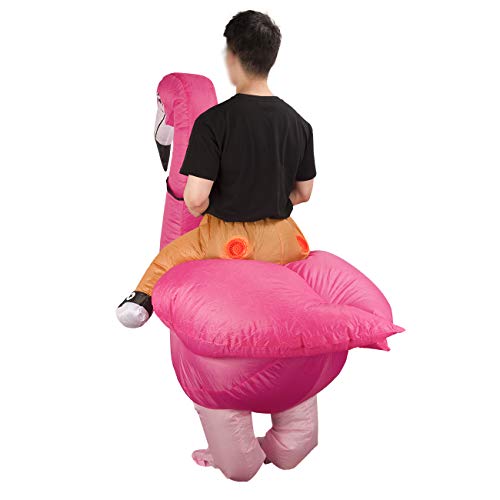 Feynman Disfraces Inflable de Flamenco Traje Hinchable Adulto para Halloween