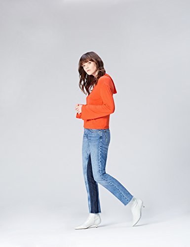 find. Sudadera de Manga Ancha para Mujer , Rojo (Denim Marl), 40 (Talla del Fabricante: Medium)