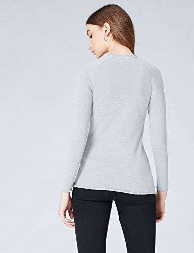 find. Sudadera sin Rematar para Mujer, Gris (Medium Heather Grey), 40 (Talla del Fabricante: Medium)