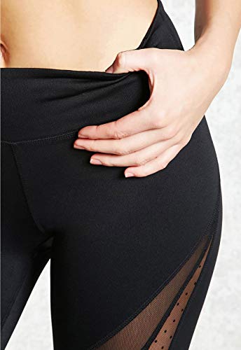 FITTOO Mallas Leggings Mujer Yoga de Alta Cintura Elásticos y Transpirables para Yoga Running Fitness790 Negro L